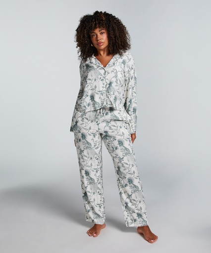 [206542004] Pantalon de pyjama en Coton - Blanc