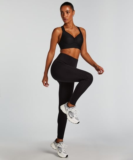 HKMX Leggings de sport performants - Noir
