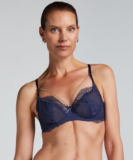 Soutien-gorge rembourré à armatures Pearlene - Bleu