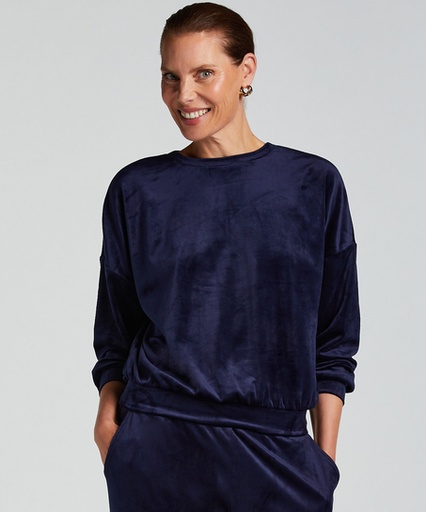 Top Velours - Bleu